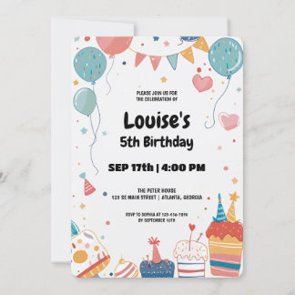 Happy Birthday Party Einladung