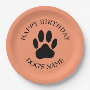 Happy Birthday Party für Hunde Pappteller