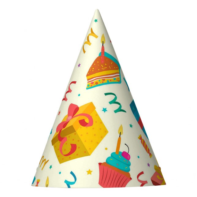 Happy Birthday Party Hat Partyhütchen (Vorderseite)