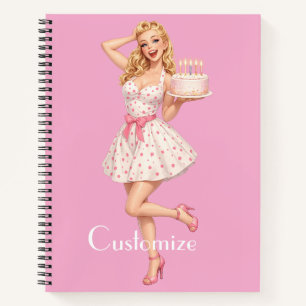 Happy Birthday Party Mädchen Thunder_Cove Notizbuch