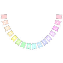Happy Birthday Pastel Rainbow BUNTING FLAS