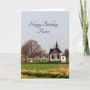 Happy Birthday Pastor Karte