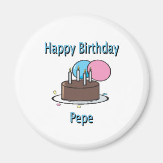 Happy Birthday Pepe French Opa Birthday Design Magnet