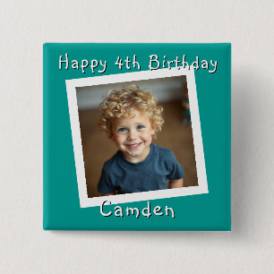 Happy Birthday Personalisiert Foto Button