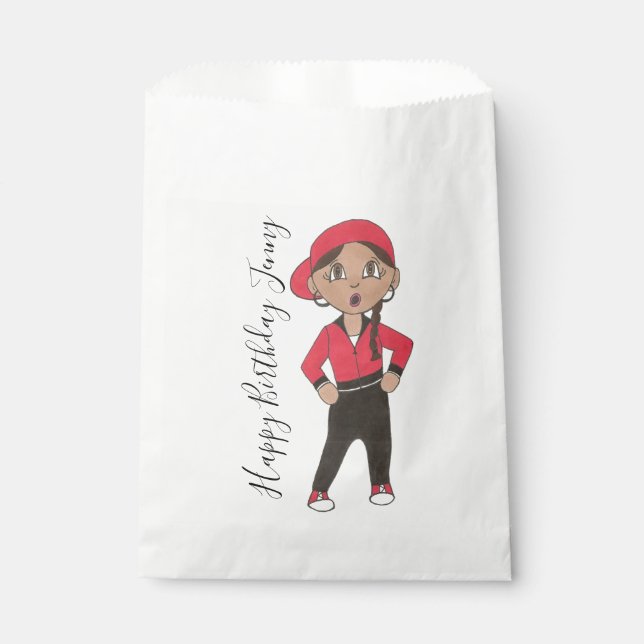 Happy Birthday Personalisiert Hip Hop Jazz Tanz Geschenktütchen (Vorderseite)