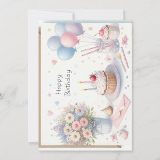 Happy Birthday Personalize Custom card Einladung
