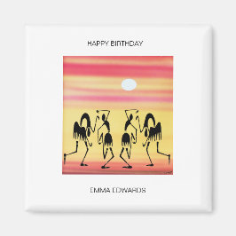 Happy Birthday Phantastisch Break Dance Magnet
