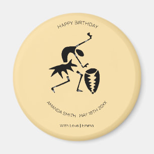 Happy Birthday Phantastisch Silhouette Tänzer Magnet
