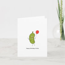 Happy Birthday Pickle Card