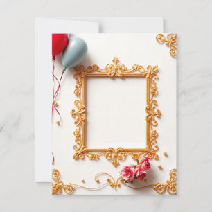 Happy Birthday Picture Frame Card Design