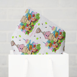 Happy Birthday Pink Cupcake Tissue Paper  Seidenpapier