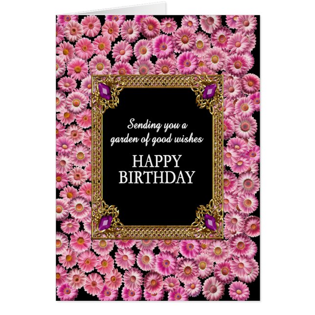 Happy Birthday Pink Daisies (Vorne)