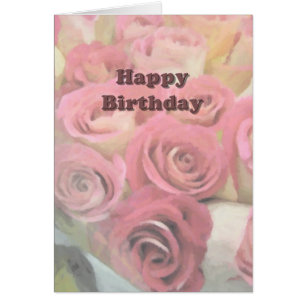 Happy Birthday Pink Roses