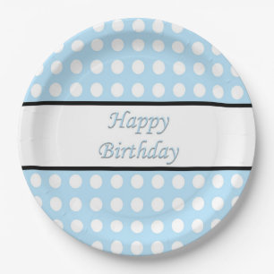 Happy Birthday Polka Dot Pappteller