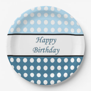 Happy Birthday Polka Dot Pappteller