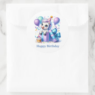 Happy Birthday Pony Aufkleber