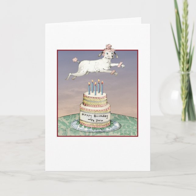 Happy Birthday Poodle Card Karte (Vorderseite)