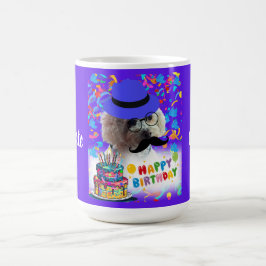 Happy Birthday Poodle Coffee Tasse