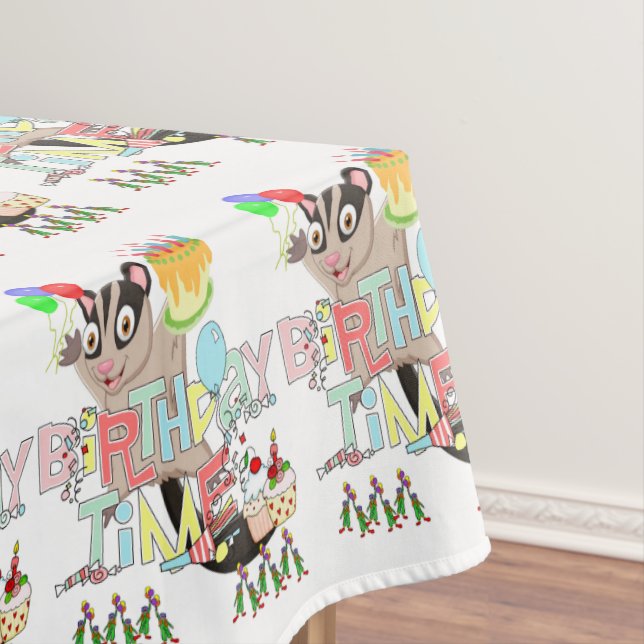 Happy Birthday Possum Cake Tablecloth Tischdecke (Beispiel)