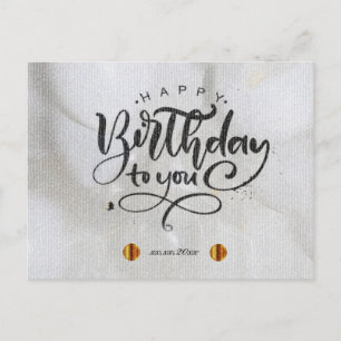 Happy Birthday Postcard Feiertagspostkarte