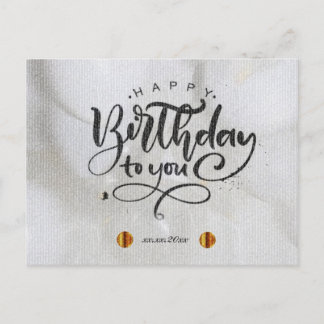 Happy Birthday Postcard Feiertagspostkarte