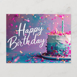 Happy Birthday Postcard Feiertagspostkarte