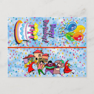 Happy Birthday Postcard Lesezeichen Postkarte
