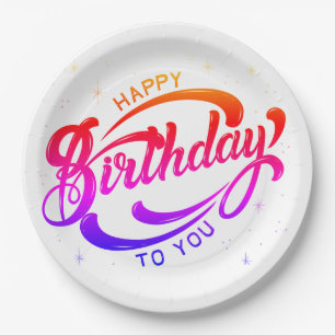 Happy Birthday Postcard Pappteller