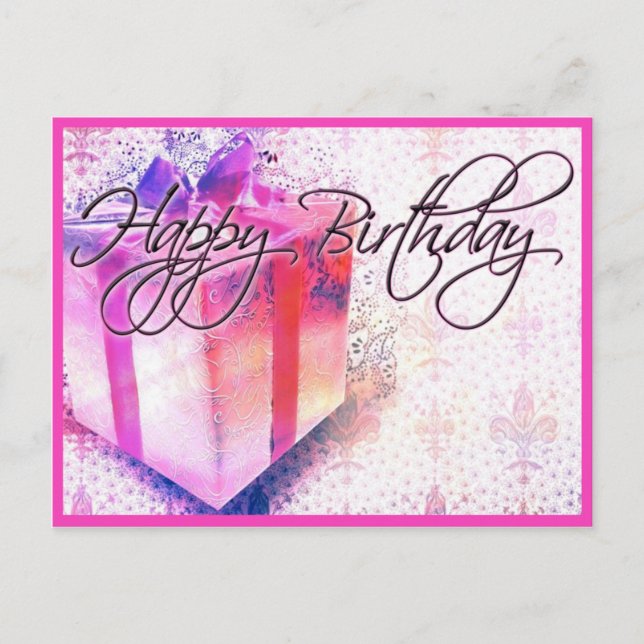 Happy Birthday PostCard Postkarte (Vorderseite)