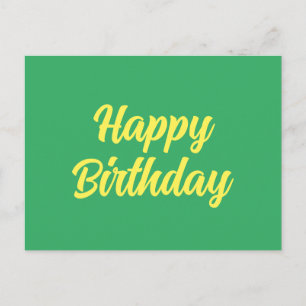Happy Birthday Postcard Postkarte