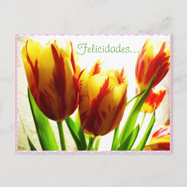 Happy Birthday Postcard Postkarte (Vorderseite)