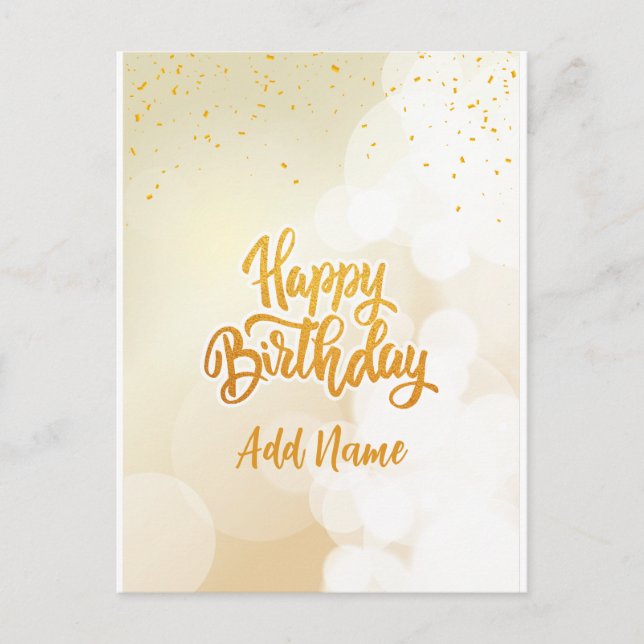 Happy Birthday Postcard Postkarte (Vorderseite)