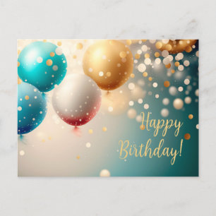 Happy Birthday Postcard Postkarte