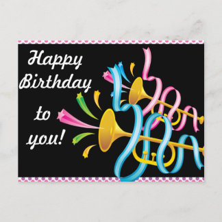 Happy Birthday Postcard Postkarte