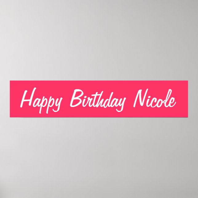 Happy Birthday Poster (Vorne)