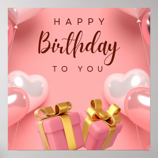 Happy Birthday Poster (Vorne)