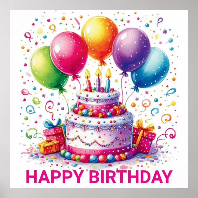 Happy Birthday Poster (Vorne)