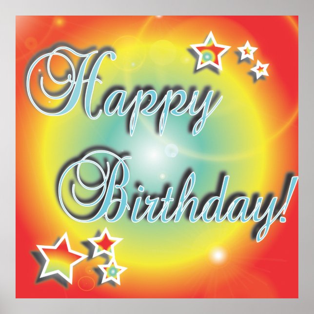 Happy Birthday Poster (Vorne)