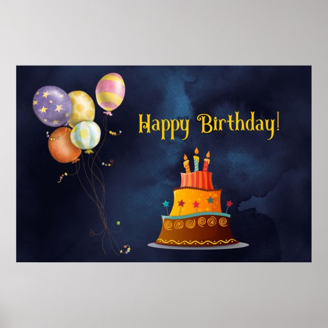 Happy Birthday Poster (Vorne)