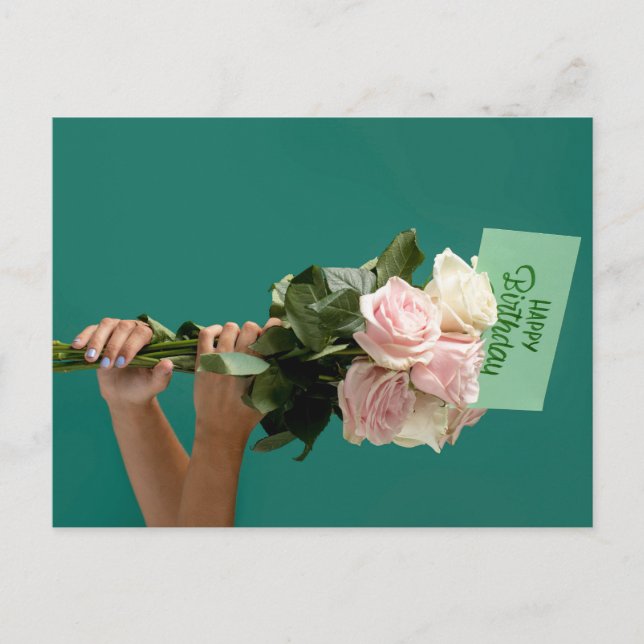 Happy Birthday Postkarte (Vorderseite)