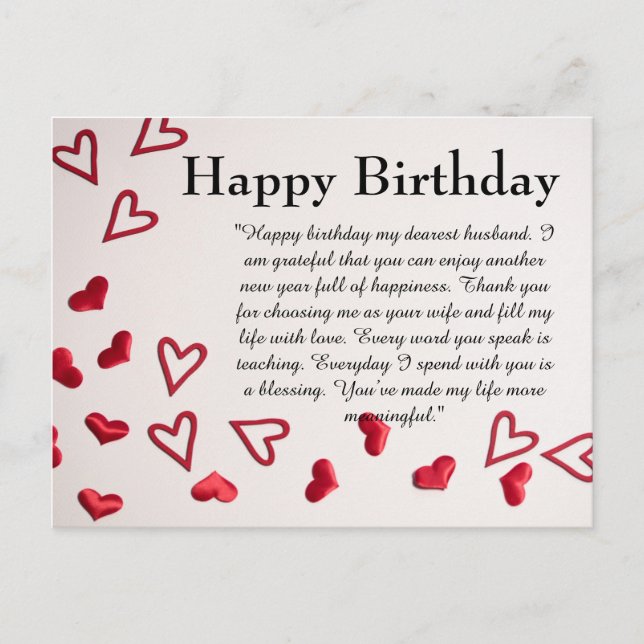 Happy Birthday Postkarte (Vorderseite)