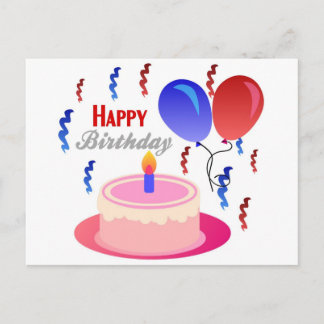 Happy Birthday Postkarte