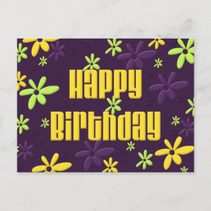 Happy Birthday Postkarte