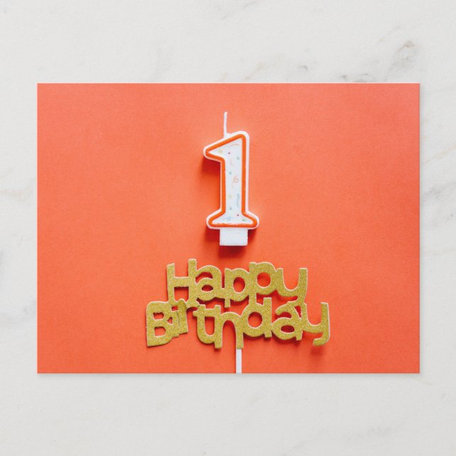 HAPPY BIRTHDAY POSTKARTE (Vorderseite)