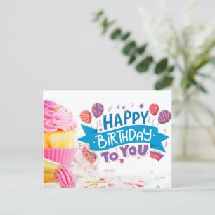 Happy Birthday Postkarte