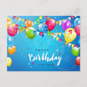 Happy Birthday Postkarte