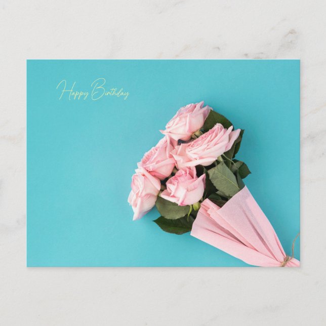 Happy Birthday Postkarte (Vorderseite)