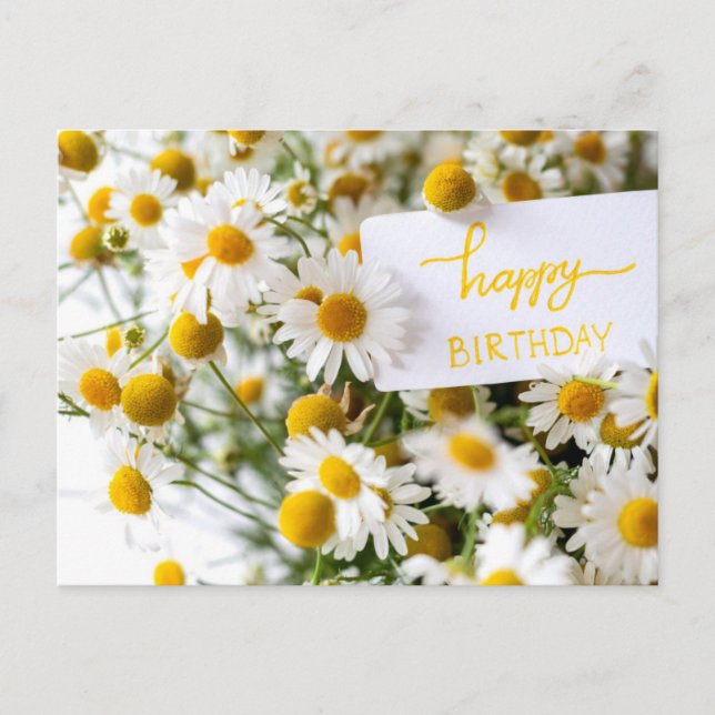 HAPPY BIRTHDAY POSTKARTE (Vorderseite)