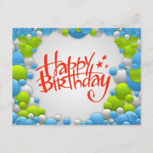 Happy Birthday Postkarte