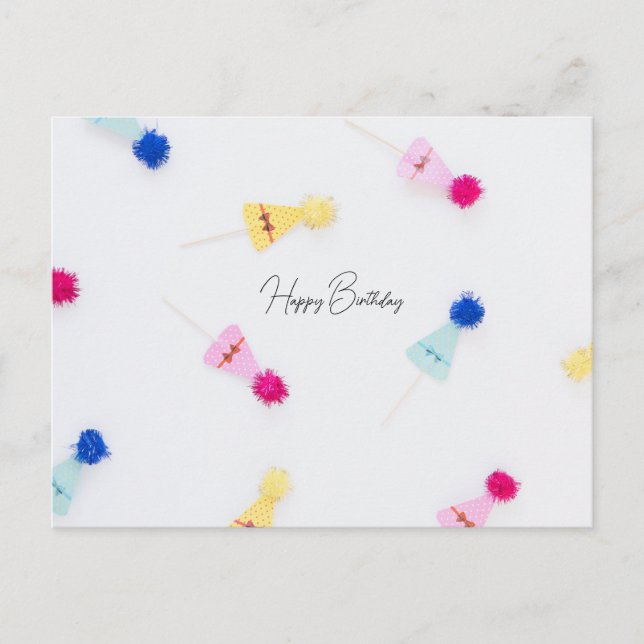 Happy Birthday Postkarte (Vorderseite)